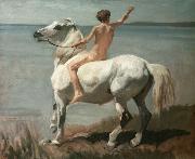 Rudolf Koller, Chico con caballo